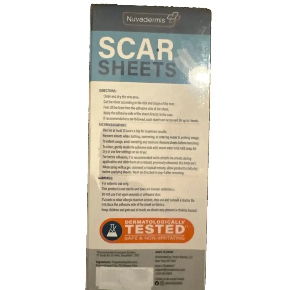 2 - NUVADERMIS Silicone Scar Sheets. 5.7